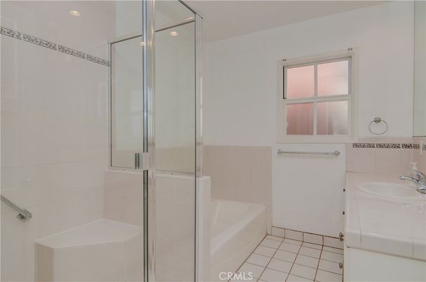Bathroom, Glass Shower, Interior, Recessed Lighting, Tile Countertops