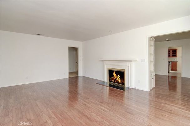 Empty room, Fireplace, Interior, Wood Texture Flooring