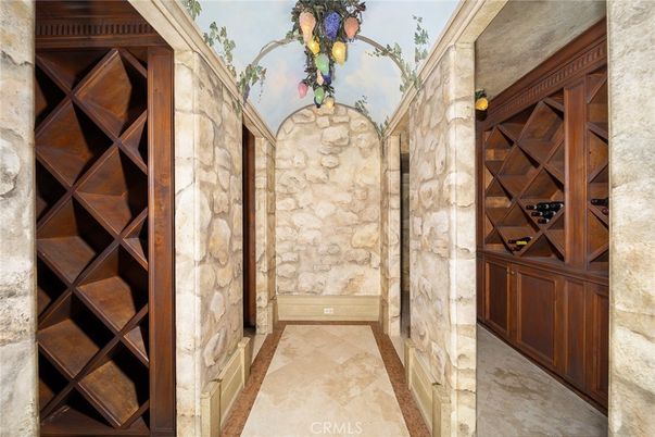 Interior, Stone Walls, Wine Storage