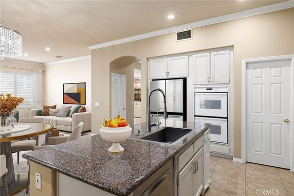 Dining room, Interior, Kitchen, Living room, Recessed Lighting, Stainless Steel Appliances