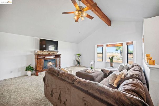 Fireplace, Interior, Living room, Wooden Beams