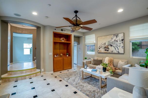Interior, Living room, Recessed Lighting