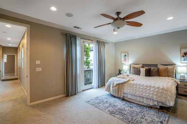 Bedroom, Interior, Recessed Lighting