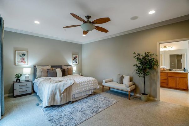 Bedroom, Interior, Recessed Lighting