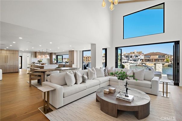 Dining room, Interior, Kitchen, Living room, Pendant Lights, Recessed Lighting, Water, Wood Texture Flooring