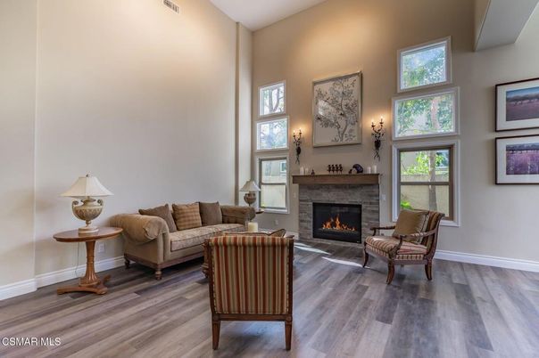 Fireplace, Interior, Living room, Wood Texture Flooring