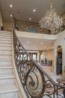 Chandelier, Interior, Recessed Lighting