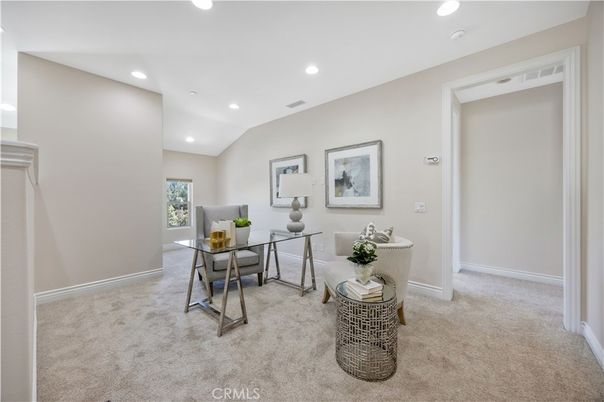 Home Office, Interior, Recessed Lighting