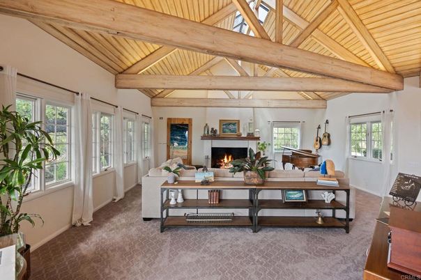 Fireplace, Interior, Living room, Piano, Wooden Beams, Wooden Ceilings
