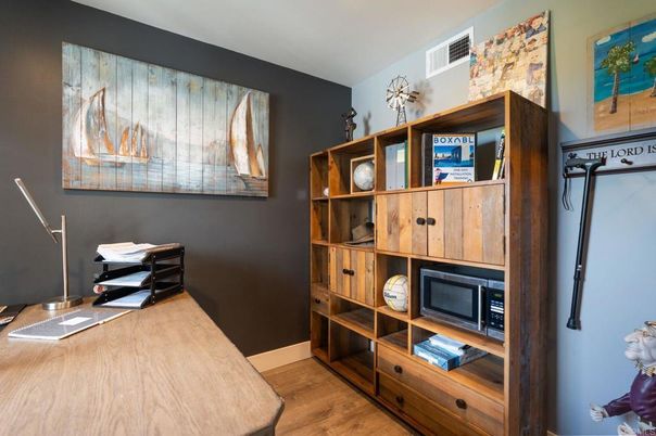 Home Office, Interior, Wood Texture Flooring