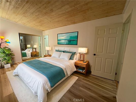 Bedroom, Interior, Wooden Ceilings, Wood Texture Flooring