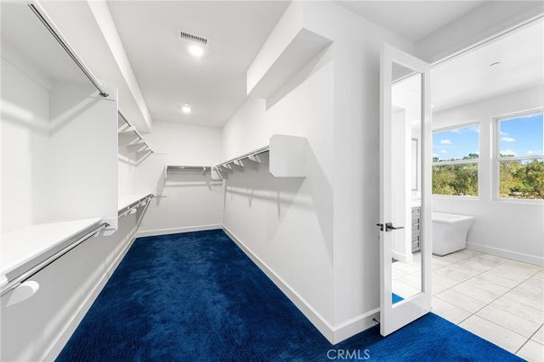 Bathroom, Free Standing Baths, Interior, Recessed Lighting, Walk-in Closets