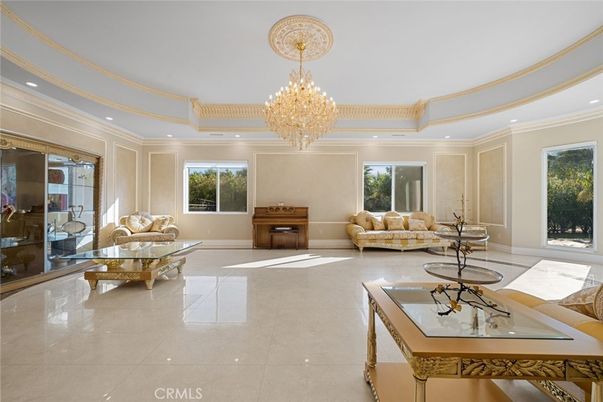 Chandelier, Interior, Living room, Recessed Lighting