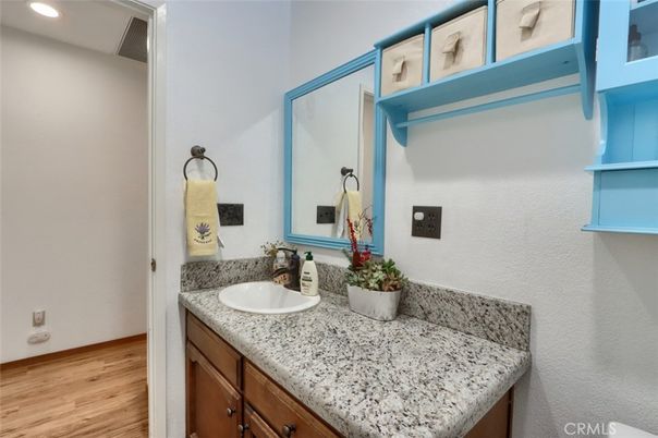 Bathroom, Interior, Recessed Lighting, Wood Texture Flooring