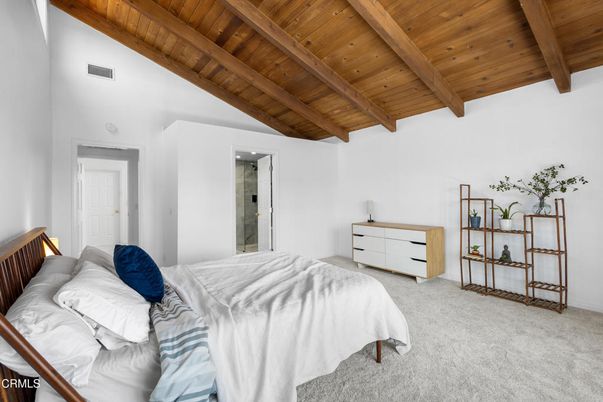 Bedroom, Interior, Wooden Beams, Wooden Ceilings