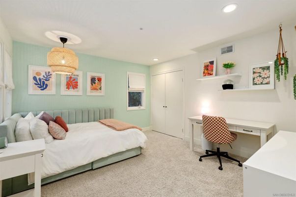 Bedroom, Home Office, Interior, Recessed Lighting