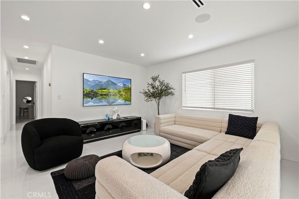 Interior, Living room, Recessed Lighting