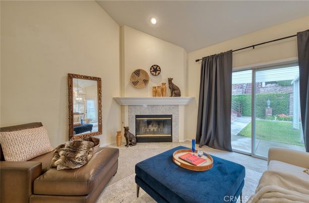Fireplace, Interior, Living room, Recessed Lighting