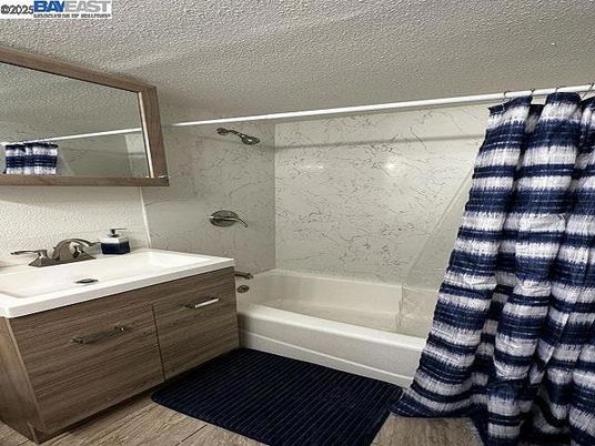 Bathroom, Interior, Marble Walls, Wood Texture Flooring