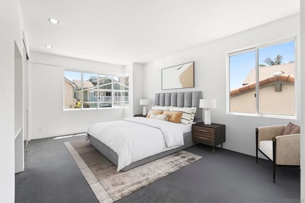 Bedroom, Interior, Recessed Lighting