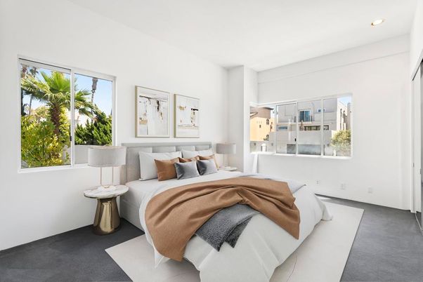 Bedroom, Interior, Recessed Lighting