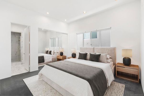 Bedroom, Interior, Recessed Lighting