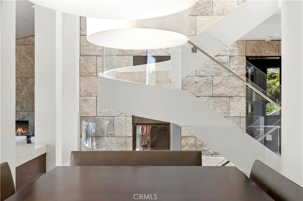 Fireplace, Interior, Pendant Lights, Stone Walls