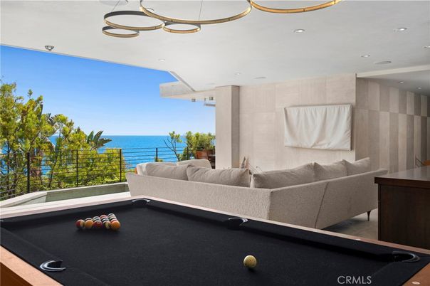 Billiard Table, Game Room, Interior, Recessed Lighting, Water