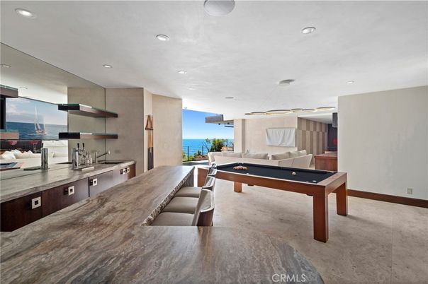 Billiard Table, Game Room, Interior, Pendant Lights, Recessed Lighting, Water