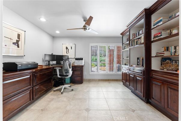 Home Office, Interior, Recessed Lighting