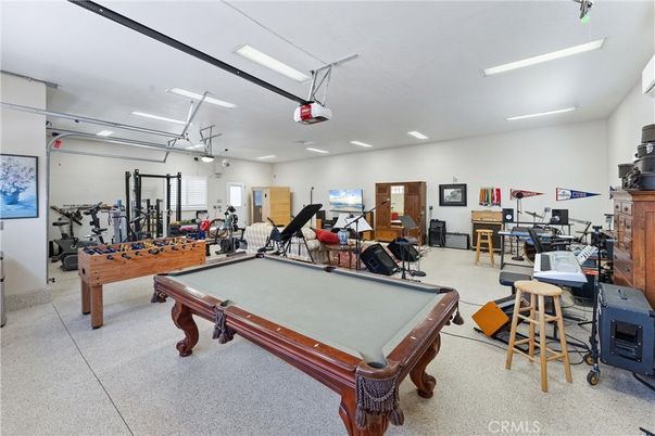 Billiard Table, Fitness Equipment, Game Room, Interior, Recessed Lighting