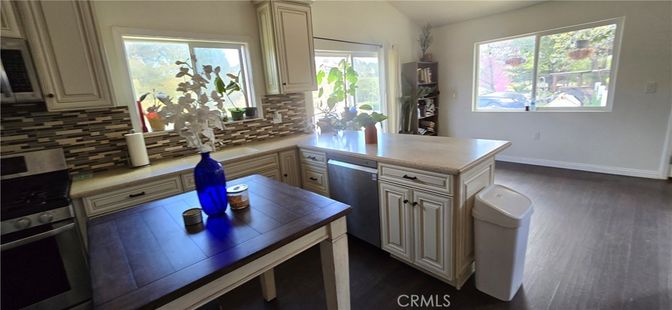 Interior, Kitchen, Wood Texture Flooring