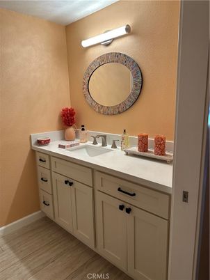 Bathroom, Dual Sink Vanities, Interior, Wood Texture Flooring
