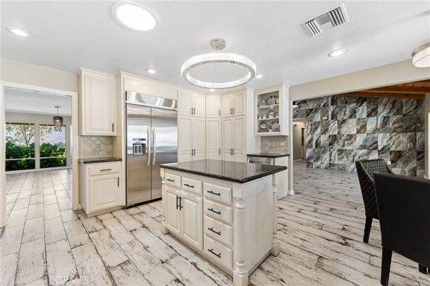 Empty room, Fireplace, Interior, Recessed Lighting, Wooden Beams, Wooden Ceilings, Wood Texture Flooring