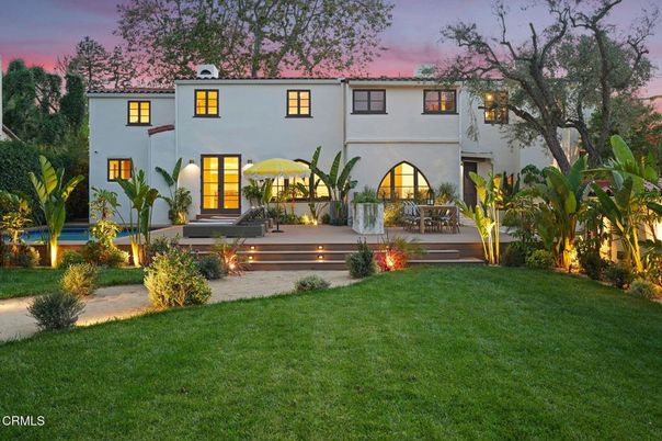 Backyard, Exterior, Facade, Spanish Mediterranean
