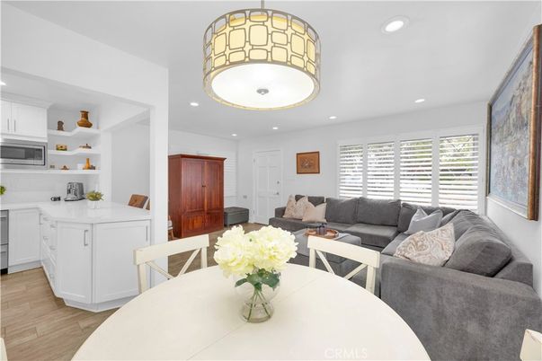 Interior, Kitchen, Living room, Recessed Lighting, Wood Texture Flooring