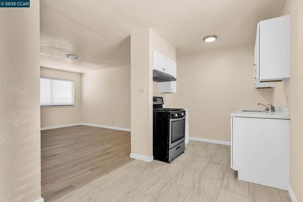 Interior, Kitchen, Marble, Recessed Lighting, Wood Texture Flooring