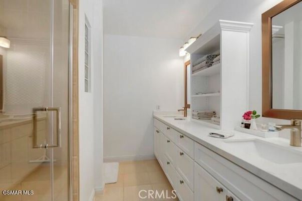 Bathroom, Dual Sink Vanities, Glass Shower, Interior