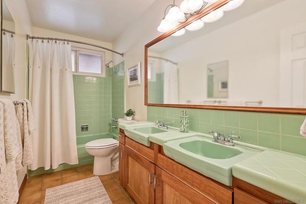 Bathroom, Dual Sink Vanities, Interior, Tile Countertops
