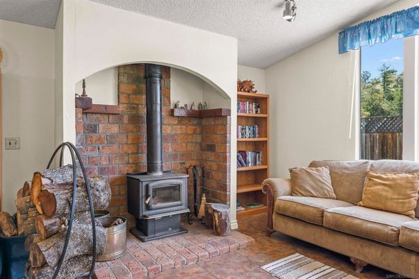 Fireplace, Interior, Stone Walls