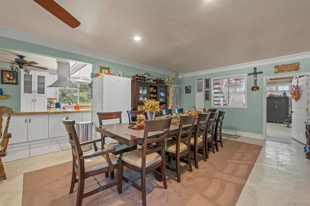 Dining room, Interior, Kitchen, Recessed Lighting