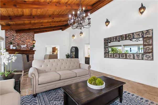 Chandelier, Interior, Living room, Stone Walls, Wooden Beams, Wooden Ceilings