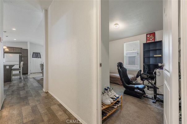 Home Office, Interior, Pendant Lights, Recessed Lighting, Wood Texture Flooring