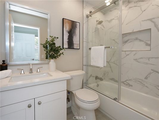 Bathroom, Glass Shower, Interior, Marble Walls