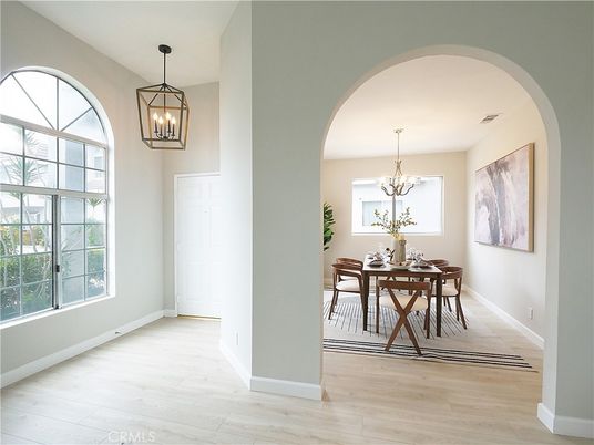 Chandelier, Dining room, Interior, Pendant Lights, Wood Texture Flooring