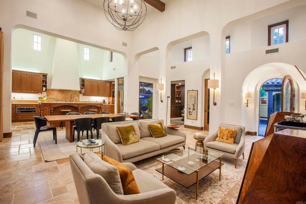 Chandelier, Dining room, Interior, Kitchen, Living room, Pendant Lights, Wooden Beams