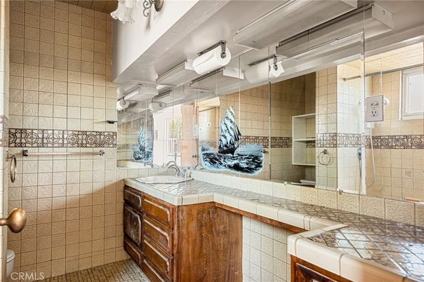 Bathroom, Glass Shower, Interior, Tile Countertops
