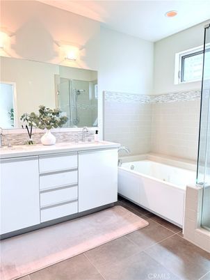 Bathroom, Dual Sink Vanities, Glass Shower, Interior