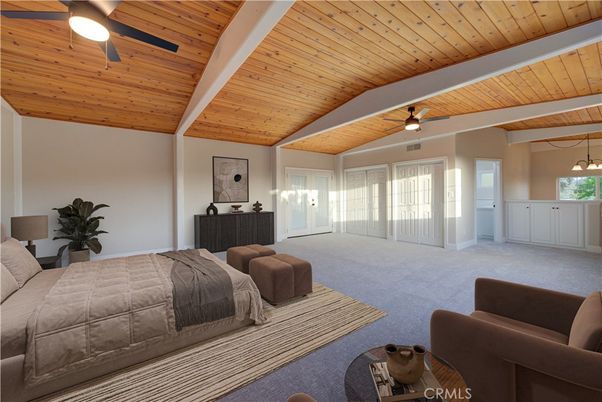 Bedroom, Interior, Wooden Beams, Wooden Ceilings