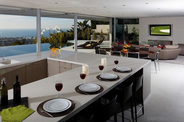 Dining room, Interior, Living room, Recessed Lighting, Water